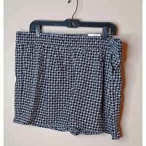Ana black white shorts xl women's stretch